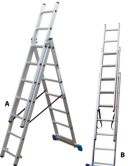 ΣΚΑΛA ΑΛΟΥΜΙΝΙΟΥ ΤΡΙΩΝ ΤΕΜΑΧΙΩΝ ΠΤΥΣΣΟΜΕΝH (ΕΛΑΦΡΟΥ ΤΥΠΟΥ)